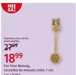 Rossmann Szczotka kąpielowa do masażu ciała For Your Beauty oferta