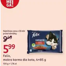 Rossmann Karma dla kota wołowina i kurczak Purina Felix Fantastic oferta