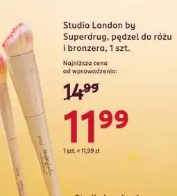 Rossmann Pędzel do różu i bronzera Studio London By Superdrug oferta
