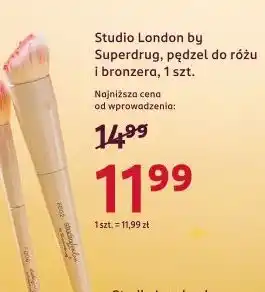 Rossmann Pędzel do różu i bronzera Studio London By Superdrug oferta