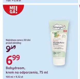 Rossmann Krem na odparzenia Babydream Extrasensitive oferta