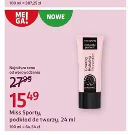 Rossmann Podkład do twarzy Miss Sporty Naturally Perfect oferta