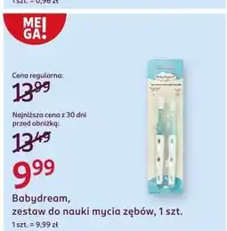 Rossmann Zestaw do nauki mycia zębów Babydream oferta