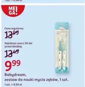 Rossmann Zestaw do nauki mycia zębów Babydream oferta