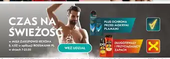 Rossmann Dezodorant cobalt dry Rexona Men Advanced Protection oferta