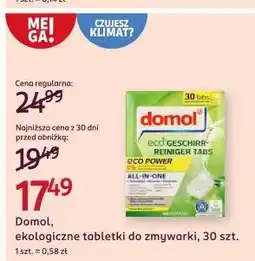 Rossmann Tabletki do zmywarek eco Domol oferta