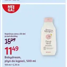 Rossmann Płyn do kąpieli Babydream Mamas oferta