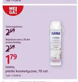 Rossmann Płatki kosmetyczne bawełniane Isana oferta
