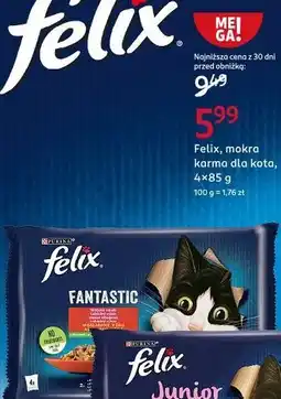 Rossmann Karma dla kota wołowina i kurczak Purina Felix Fantastic oferta