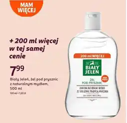 Rossmann Żel pod prysznic naturalny Biały Jeleń oferta
