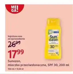 Rossmann Mleczko do opalania spf 30 Sun Ozon oferta