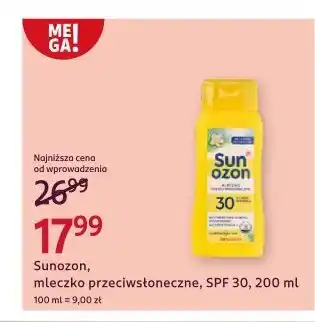 Rossmann Mleczko do opalania spf 30 Sun Ozon oferta