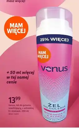 Rossmann Żel do golenia wit e i aloes Venus oferta