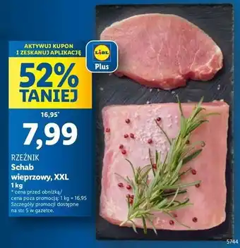 Lidl Schab wieprzowy bez kości Rzeźnik Codzienna Dostawa oferta