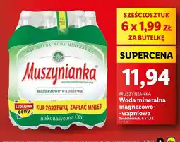 Lidl Woda niegazowana Muszynianka oferta