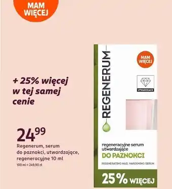 Rossmann Serum do paznokci Regenerum oferta