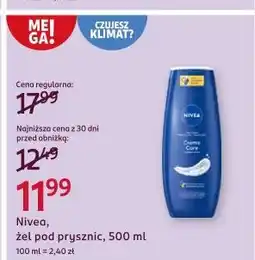 Rossmann Żel pod prysznic Nivea Creme Care oferta