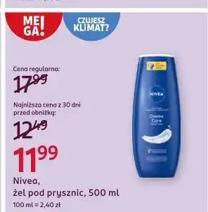 Rossmann Żel pod prysznic Nivea Creme Care oferta
