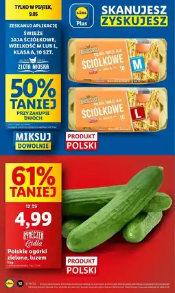 Lidl Jaja świeże kl. a Złota Nioska oferta