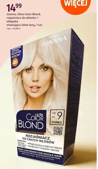 Rossmann Rozjaśniacz do włosów blond 9 tonów Joanna Ultra Color oferta