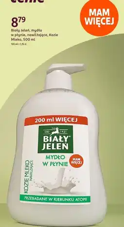 Rossmann Mydło w płynie nawilżające Biały Jeleń Kozie Mleko oferta