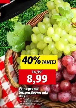 Lidl Winogrona bezpestkowe mix oferta