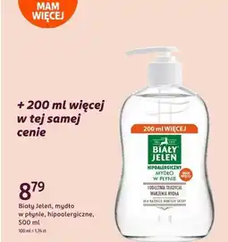 Rossmann Mydło w płynie hipoalergiczne Biały Jeleń oferta