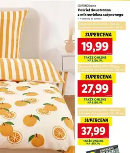 Lidl Pościel z mikrowłókna satynowego 220 x 200 cm + 2 70 80 Livarno Home oferta