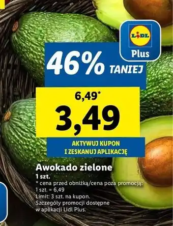 Lidl Awokado zielone oferta