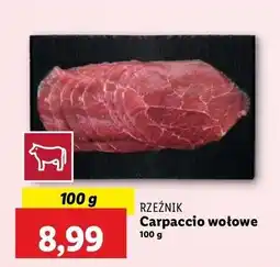 Lidl Carpaccio wołowe Rzeźnik Codzienna Dostawa oferta