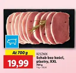 Lidl Schab bez kości - plastry Rzeźnik Codzienna Dostawa oferta