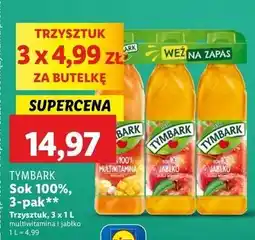 Lidl Sok multiwitamina + 2 x sok jabłkowy Tymbark oferta