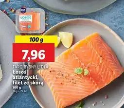 Lidl Łosoś atlantycki filet ze skórą Targ Rybny Lidla oferta