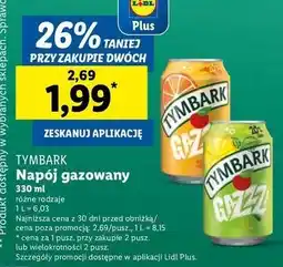 Lidl Napój gazowany cytryna- mięta Tymbark Gazzz oferta