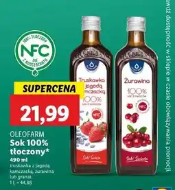 Lidl Sok z granatu Oleofarm oferta