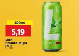 Lidl Piwo Lech Lime Mint oferta