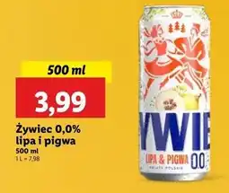 Lidl Piwo Żywiec Lipa & Pigwa oferta