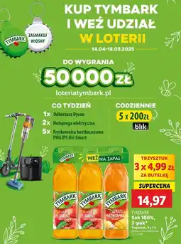 Lidl Sok jabłkowy 2 szt + multiwitamina Tymbark oferta