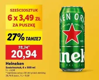 Lidl Piwo Heineken oferta