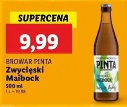 Lidl Piwo zwycięski maibock Pinta oferta