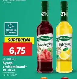 Lidl Syrop truskawka Herbapol oferta
