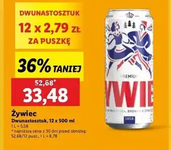 Lidl Piwo Żywiec Jasne Pełne oferta
