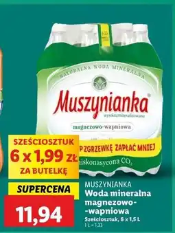 Lidl Woda niegazowana Muszynianka oferta