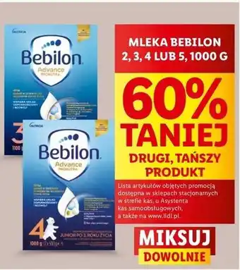 Lidl Mleko 5 Bebilon Advance Pronutra oferta