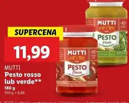 Lidl Pesto verdi Mutti oferta