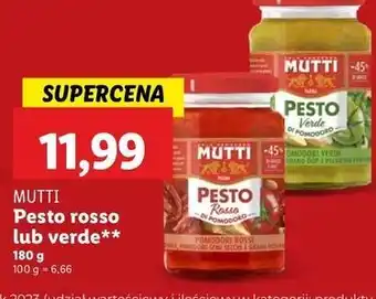 Lidl Pesto verdi Mutti oferta