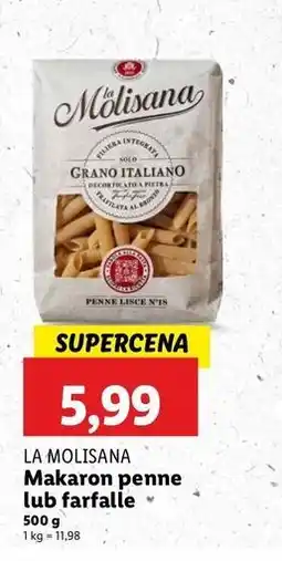 Lidl Makaron kokardki La Molisana oferta