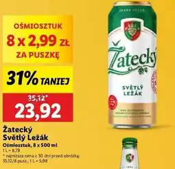 Lidl Piwo Zatecky Svetly Lezak oferta