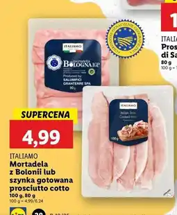 Lidl Szynka prosciutto cotto Italiamo oferta