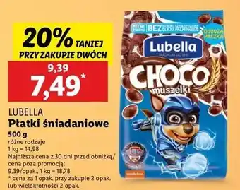 Lidl Płatki choco muszelki Lubella Mlekołaki oferta